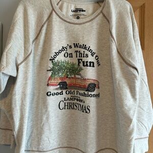 Maurices Cream Christmas Sweatshirt